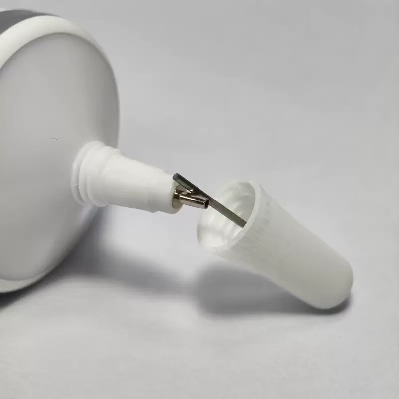 Precision nozzle and cap pin detail