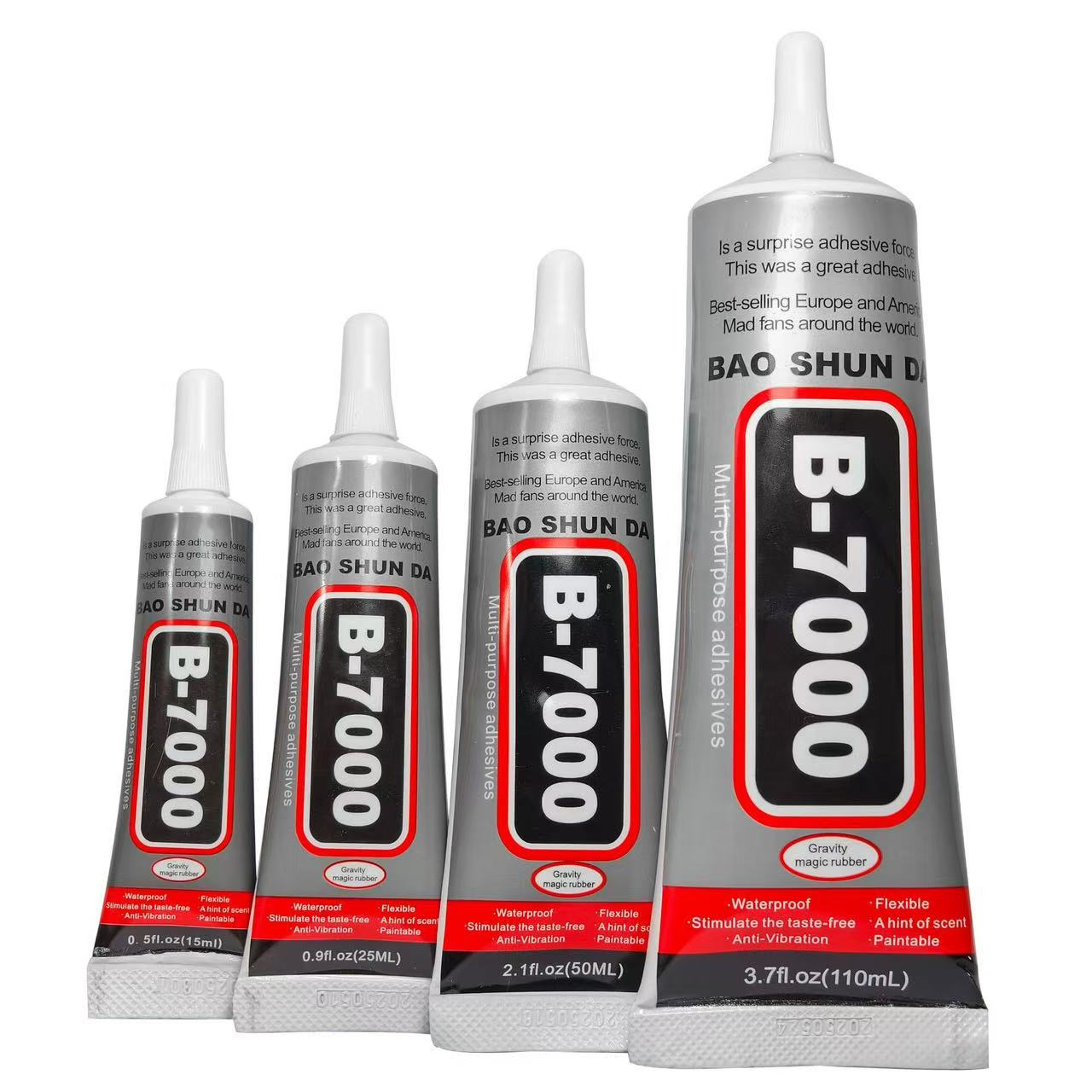 B-7000 tubes shown together