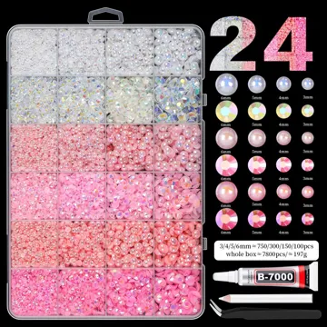 Assortment 24 · White and pink palette